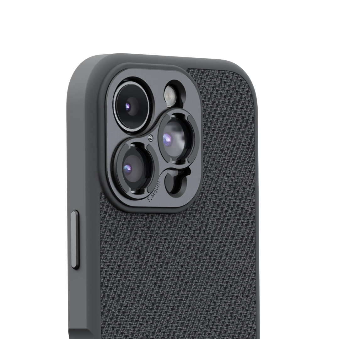 S.Mount Camera Case - iPhone Fabric (Dark Grey)