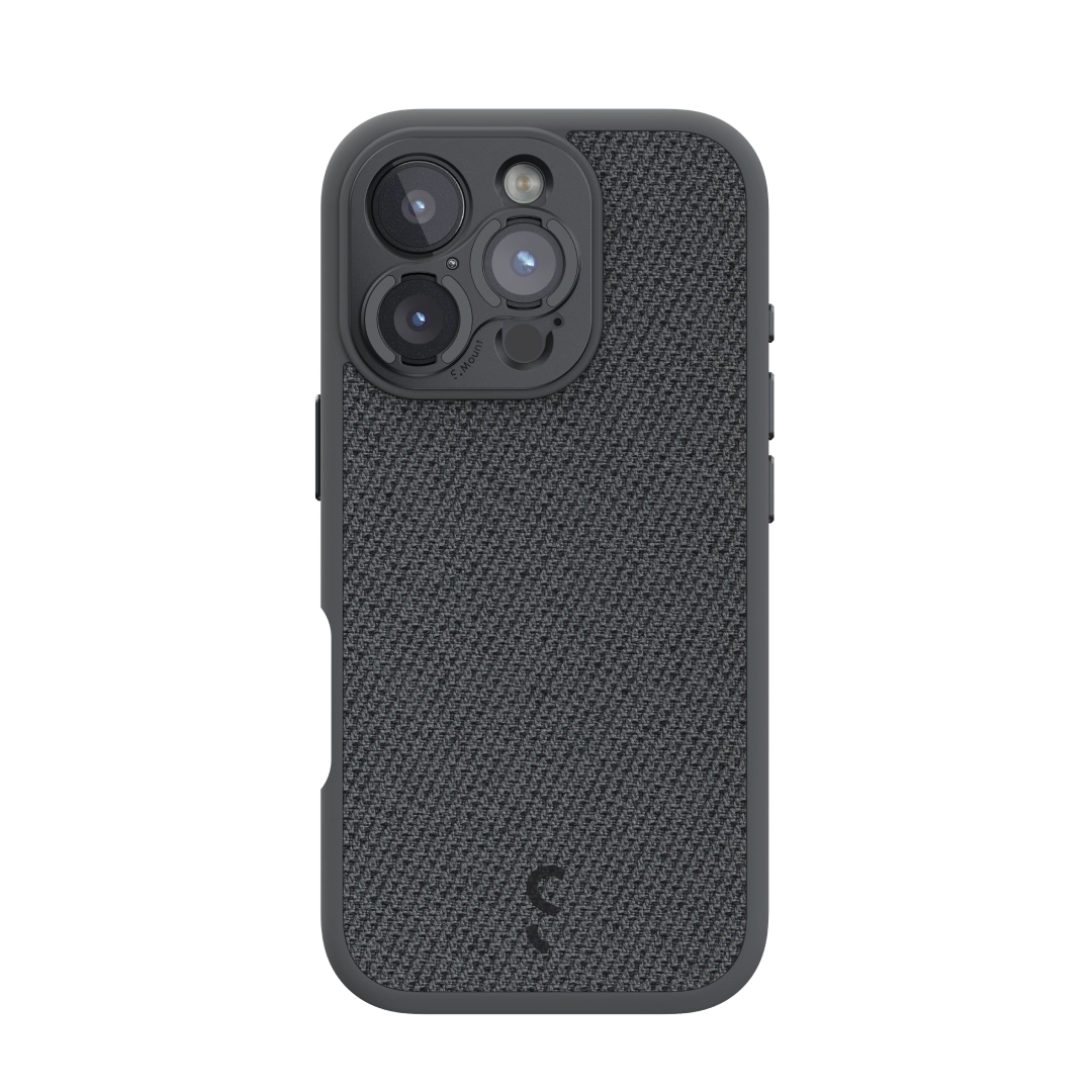 S.Mount Camera Case - iPhone Fabric (Dark Grey)