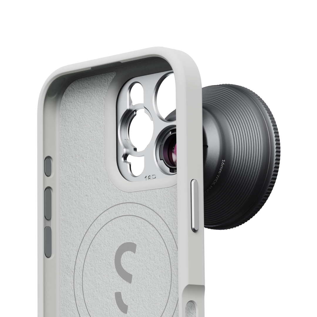 S.Mount Camera Case - iPhone Fabric (Light Grey)