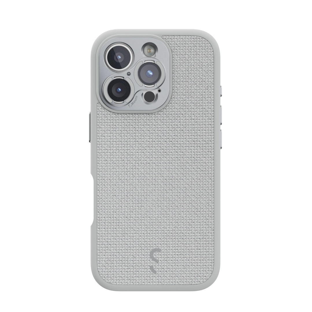 S.Mount Camera Case - iPhone Fabric (Light Grey)