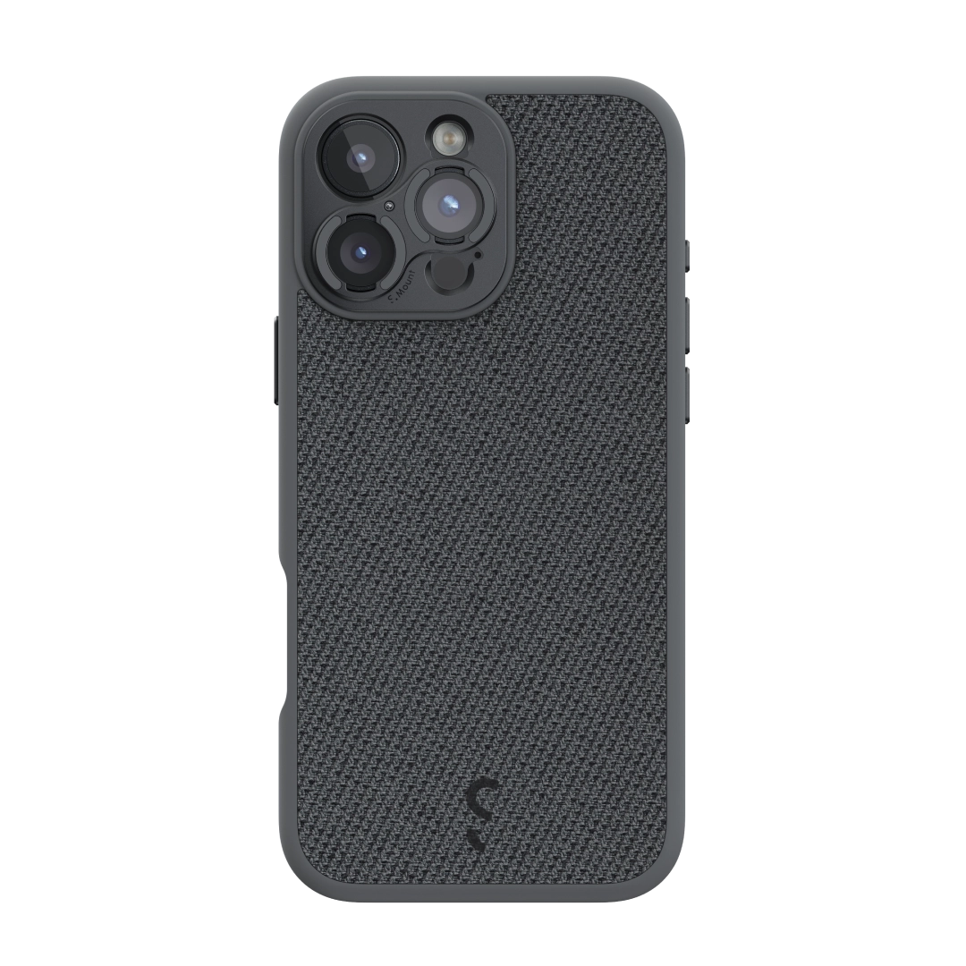 S.Mount Camera Case - iPhone Fabric (Dark Grey)