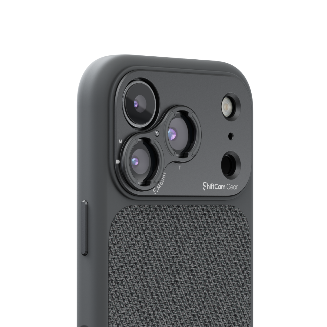 S.Mount Camera Case - iPhone Fabric (Dark Grey)