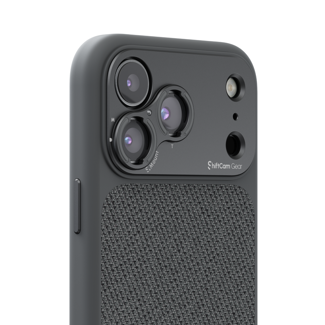 S.Mount Camera Case - iPhone Fabric (Dark Grey)