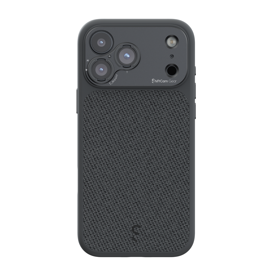 S.Mount Camera Case - iPhone Fabric (Dark Grey)