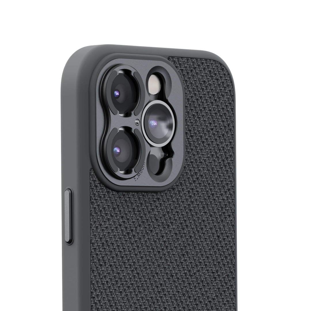 S.Mount Camera Case - iPhone Fabric (Dark Grey)