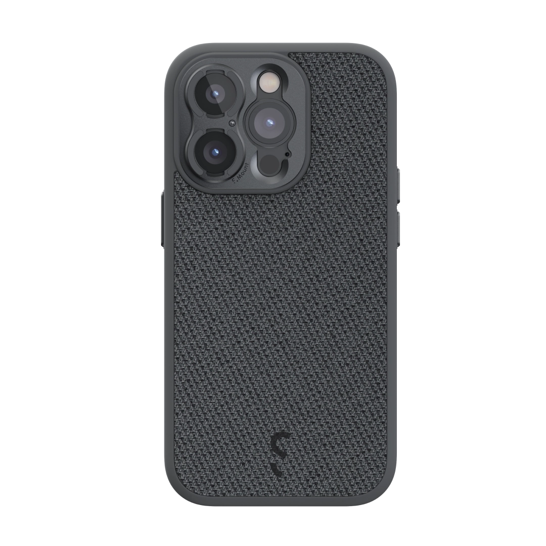 S.Mount Camera Case - iPhone Fabric (Dark Grey)