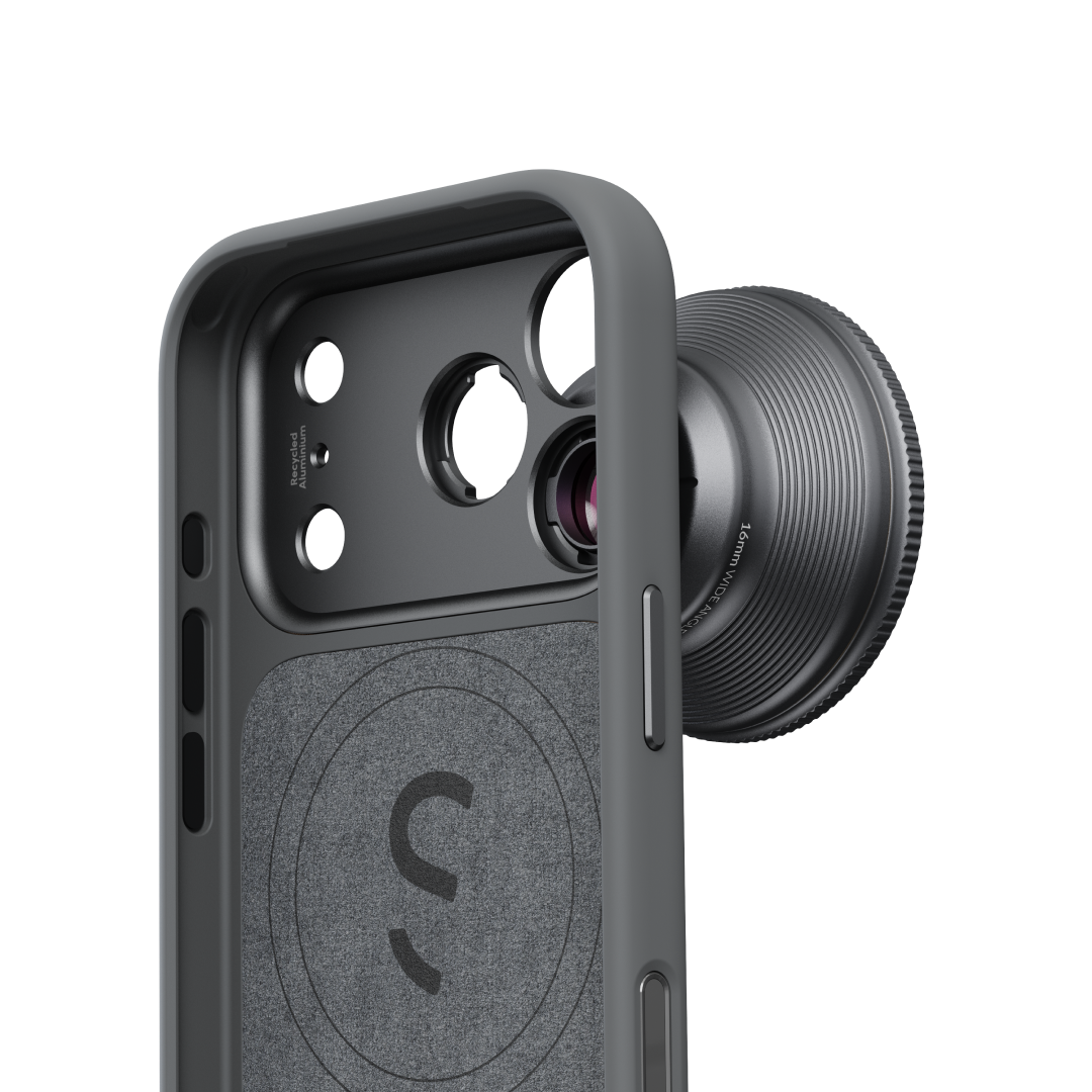 S.Mount Camera Case - iPhone Fabric (Dark Grey)
