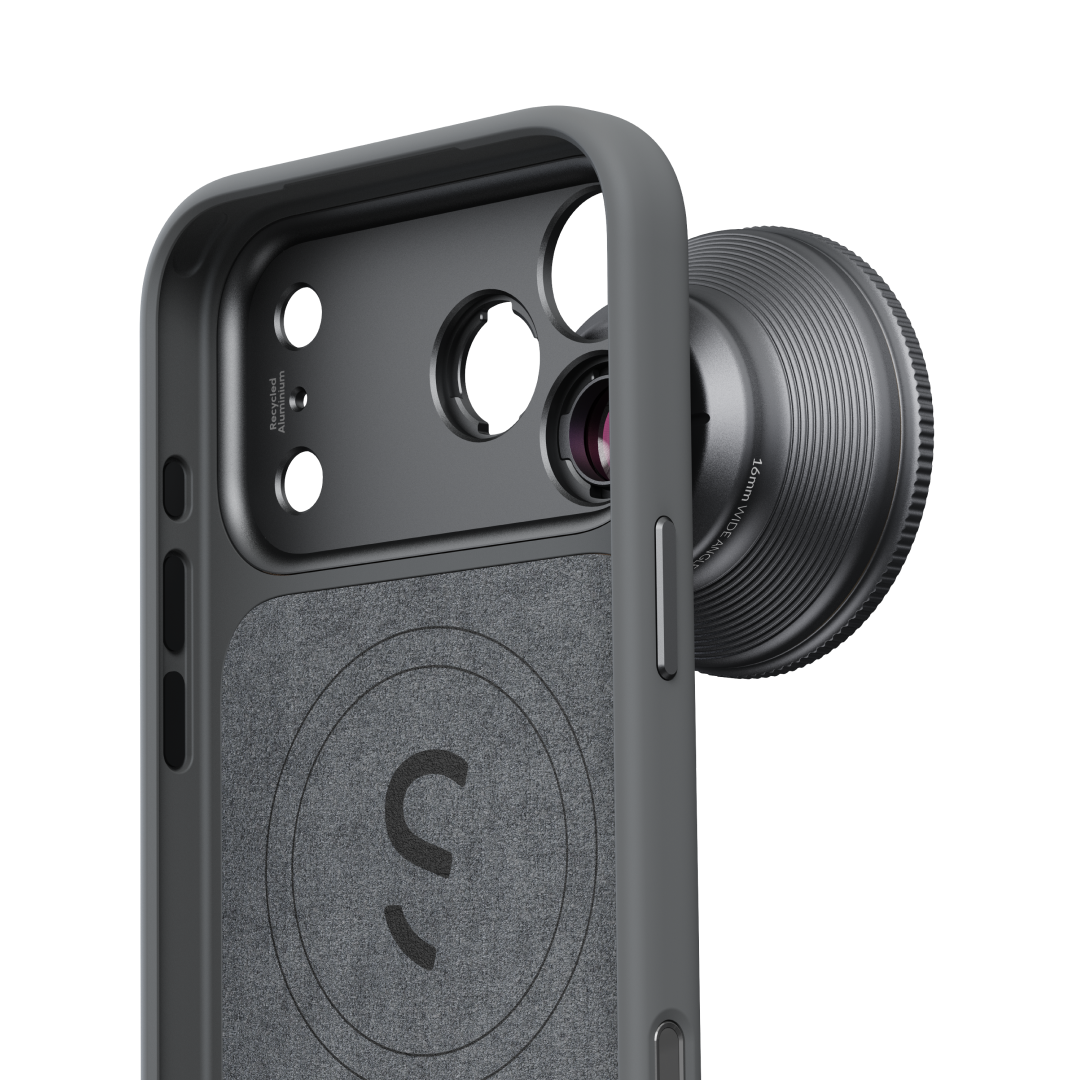 S.Mount Camera Case - iPhone Fabric (Dark Grey)