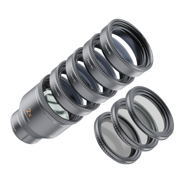 SHIFTCAM オールインワンキット 2.0× SuperZoom Full Kit | Mobile Telephoto Lens | ShiftCam